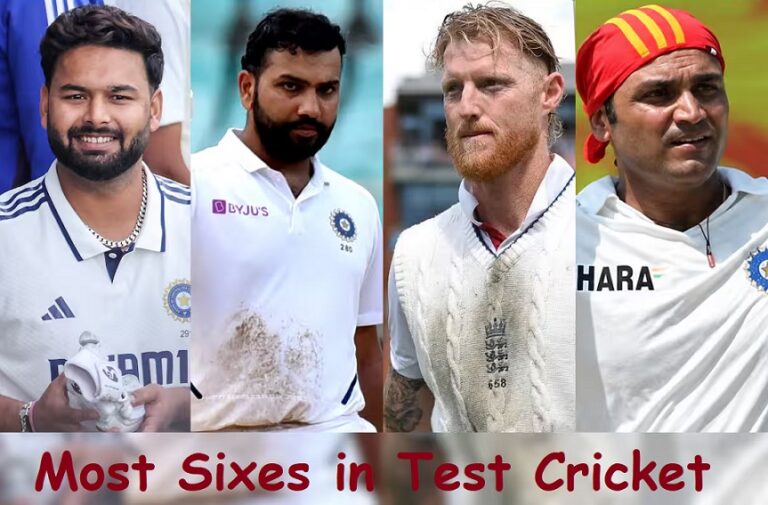 Most Sixes in Test cricket