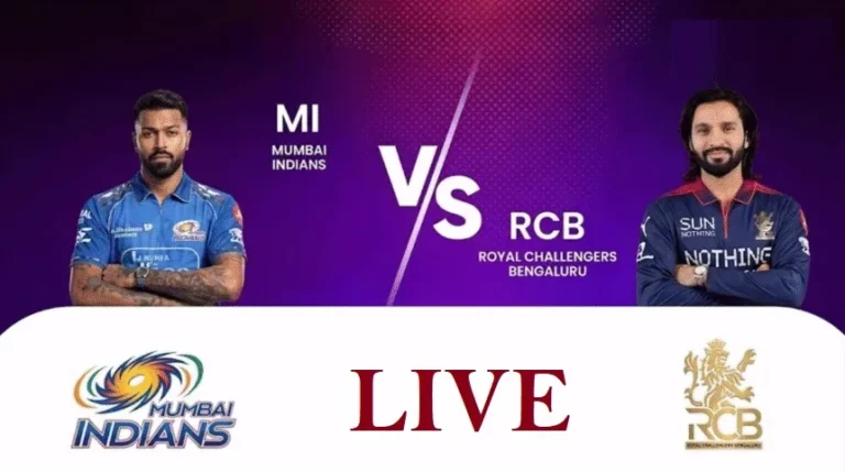 where to watch Royal Challengers Bengaluru vs Mumbai Indians
