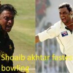 shoaib akhtar fastest bowling