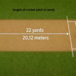 length of cricket pitch in yards